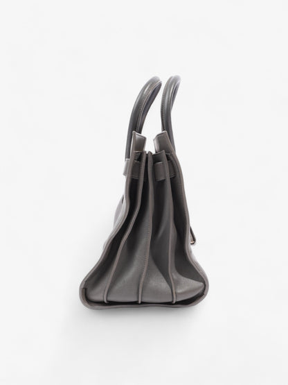 Saint Laurent Sac De Jour Grey Lambskin Leather Small