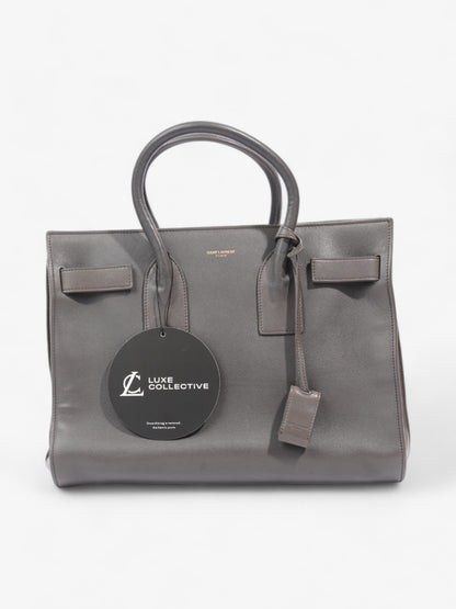 Saint Laurent Sac De Jour Grey Lambskin Leather Small