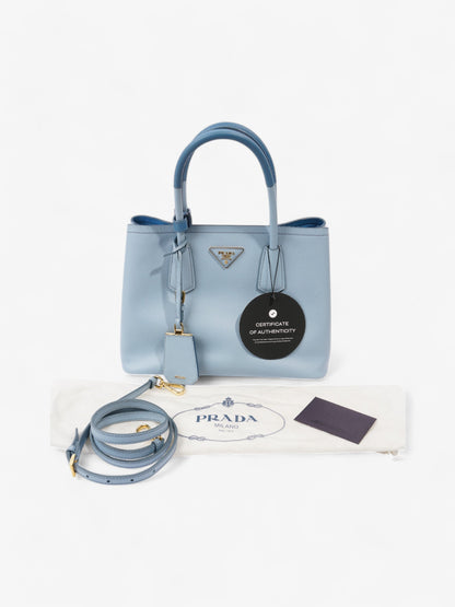 Prada Double Bag Astral Blue Saffiano Leather Small