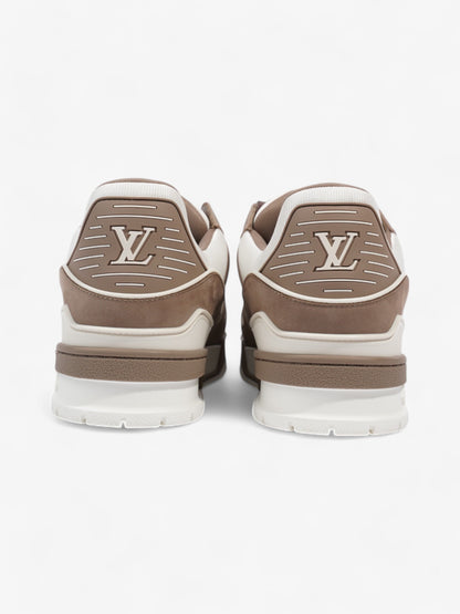 Louis Vuitton LV Trainer Sneakers White  / Brown Leather EU 41 UK 7
