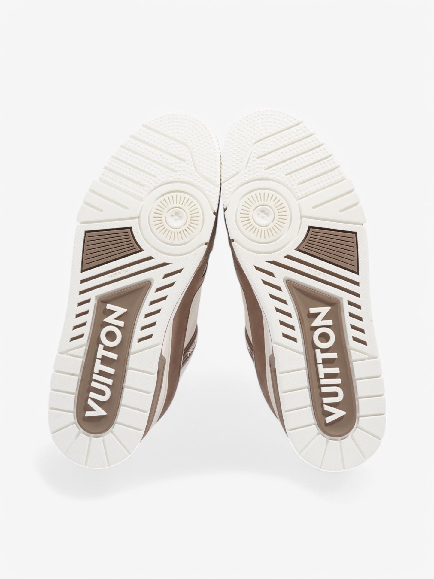 Louis Vuitton LV Trainer Sneakers White  / Brown Leather EU 41 UK 7