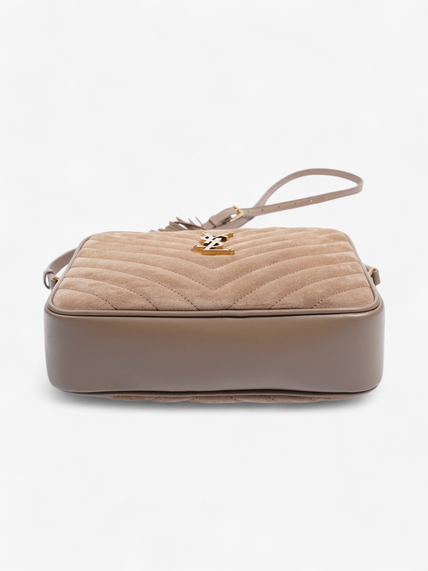 Saint Laurent Lou Camera Bag Taupe Suede