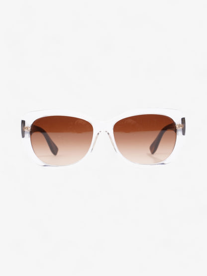 Coach Clear Frame Sunglasses Crystal / Dark Tortoise Acetate 135mm