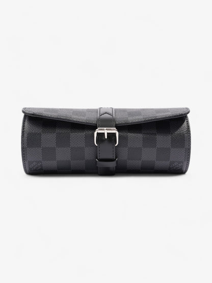 Louis Vuitton 3 Watch Travel Case Damier Graphite Coated Canvas