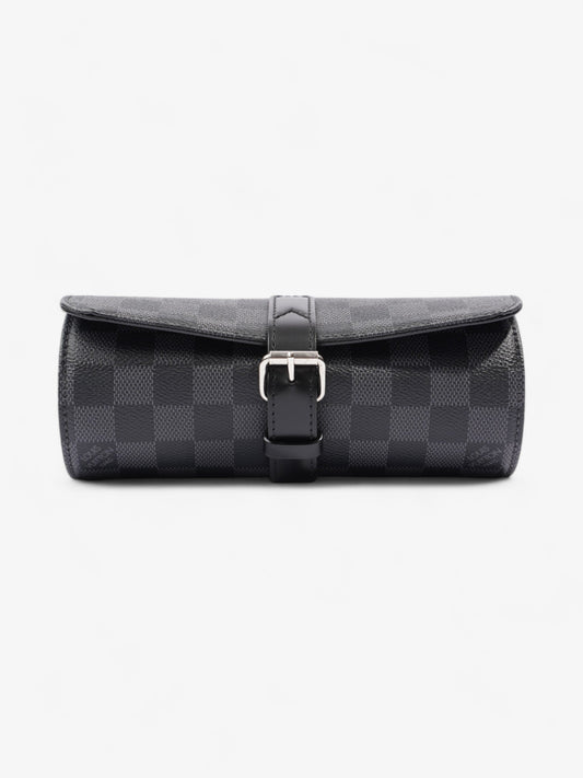 Louis Vuitton 3 Watch Travel Case Damier Graphite Coated Canvas