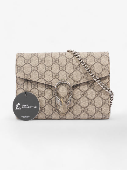 Gucci Dionysus Chain Wallet GG Supreme Coated Canvas