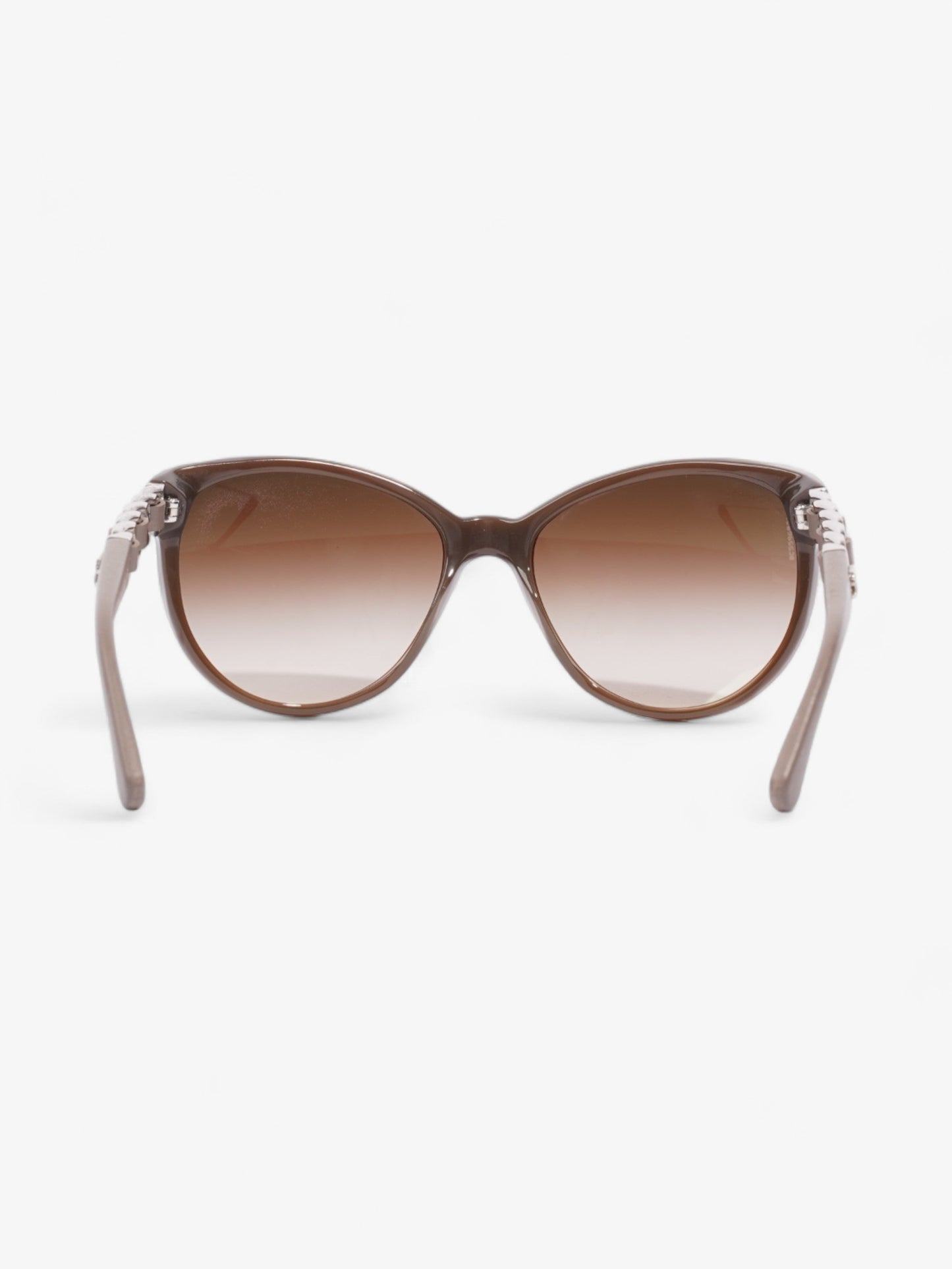 Chanel Chain Sunglasses Dusty Pink / Brown Acetate 135mm