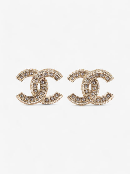 Chanel CC Earrings Gold Base Metal