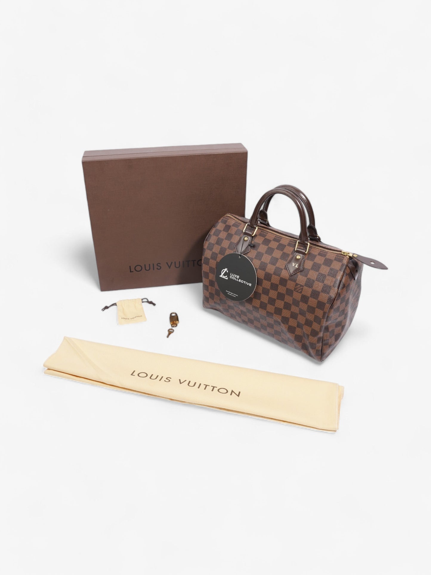 Louis Vuitton Speedy Damier Ebene Coated Canvas 30
