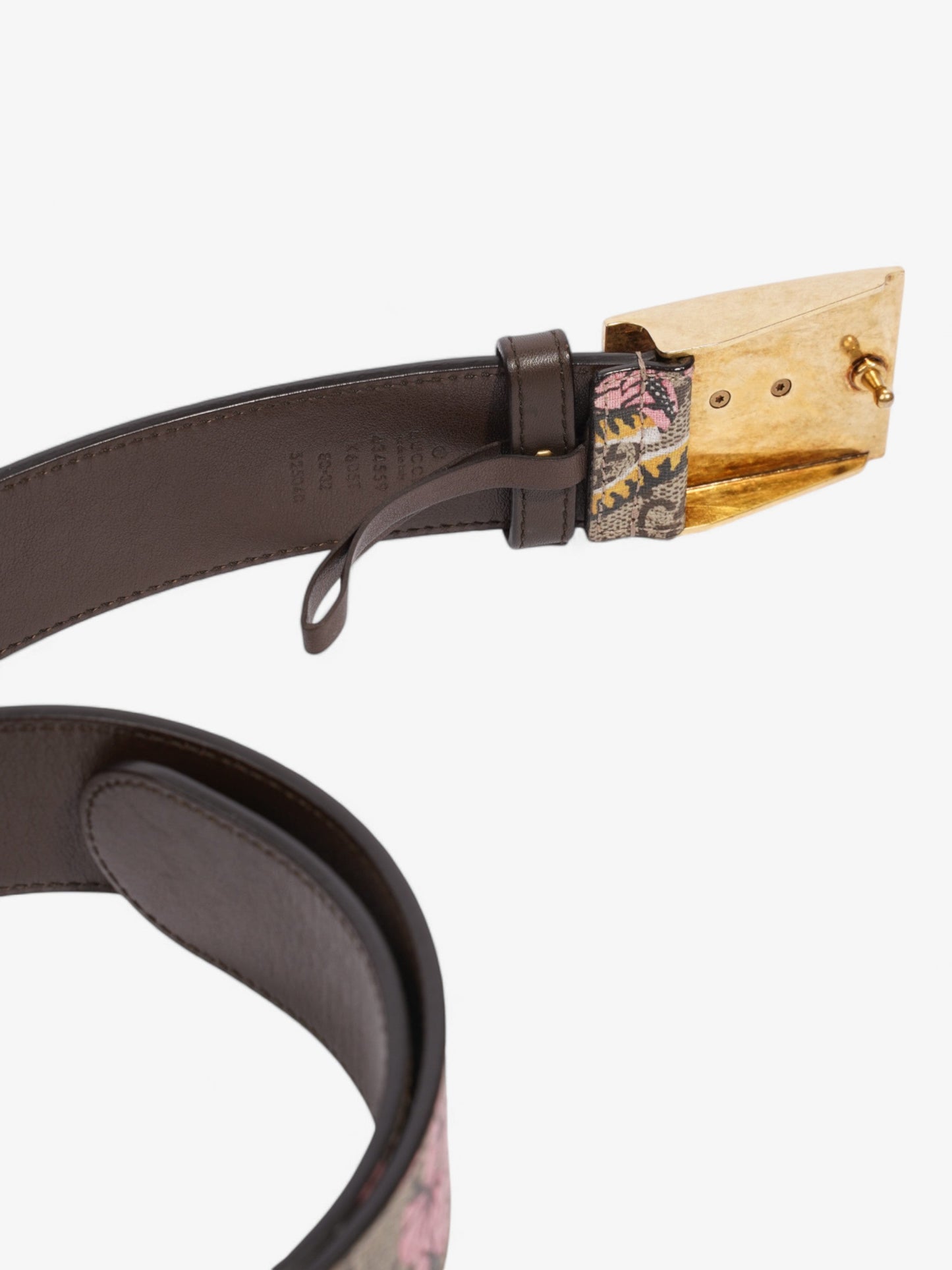 Gucci Buckle Belt Supreme / Bloom Coated Canvas 80cm 32"