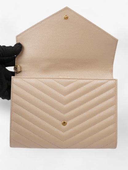 Saint Laurent Cassandre Flap Beige Matelasse Leather