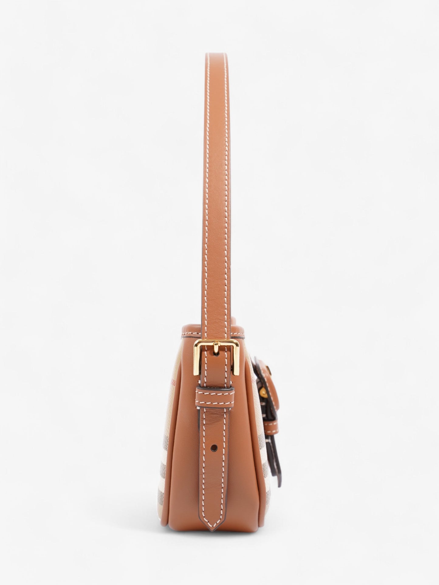 Burberry Sling Bag Vintage Check / Briar Brown Polyurethane