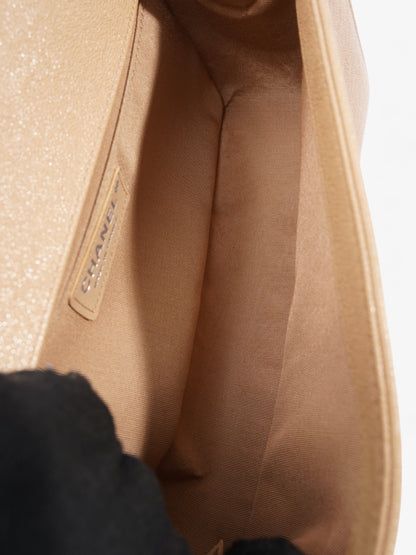 Chanel Boy Bag Beige Caviar Leather Medium