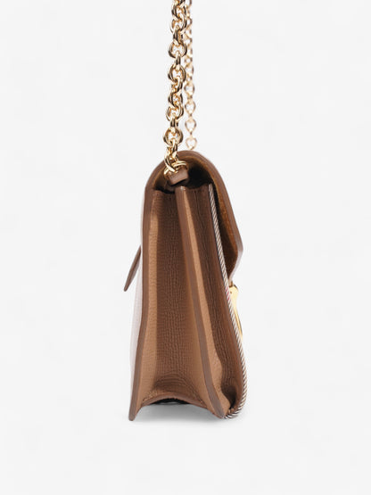 Burberry Macken House Check / Camel Calfskin Leather Baby