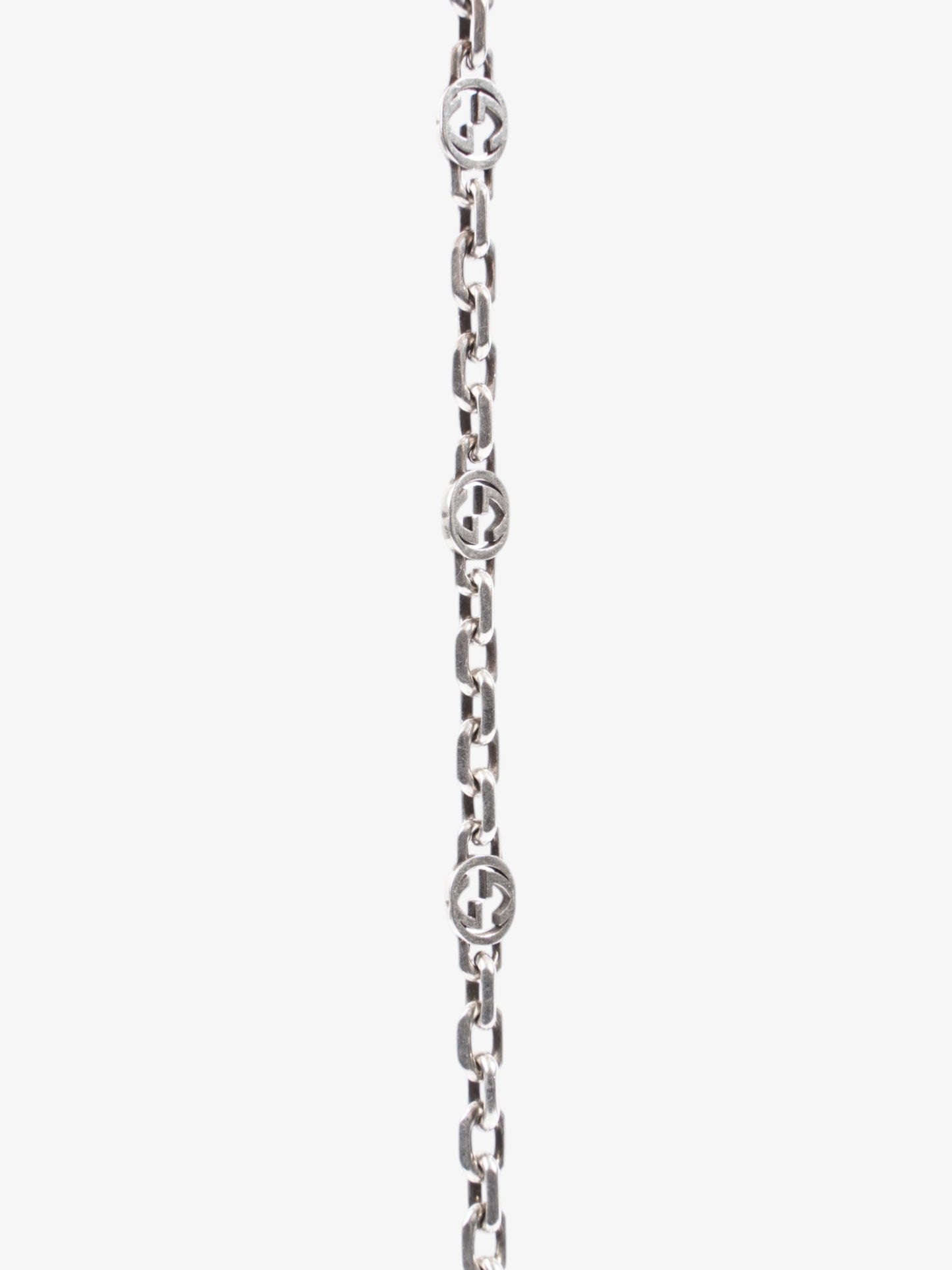 Gucci Interlocking G Chain Bracelet Silver Silver Sterling 21