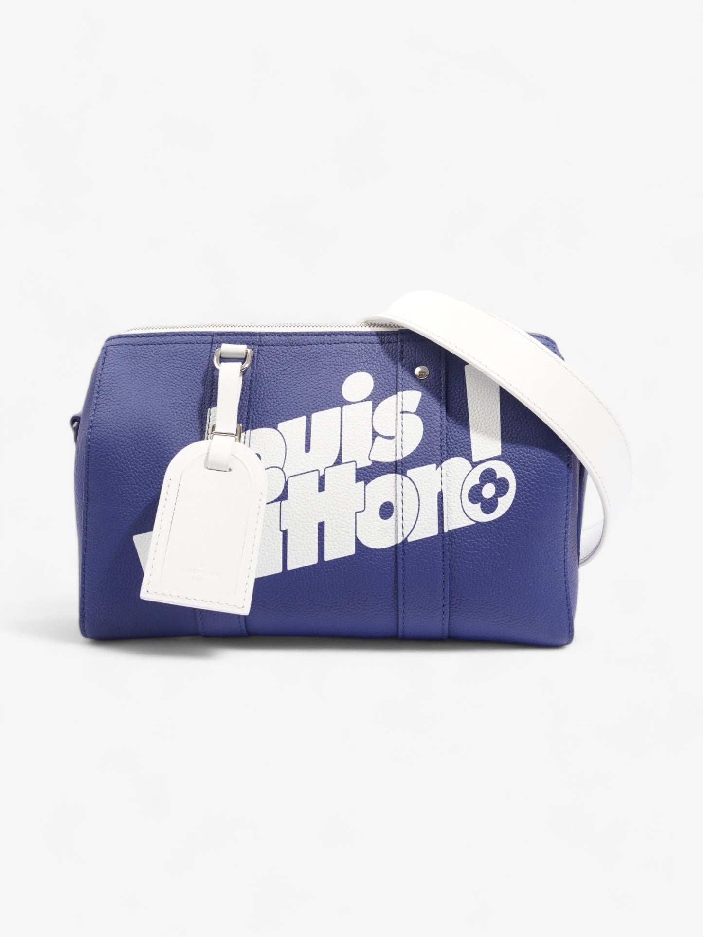 Louis Vuitton City Keepall Blue / White Leather