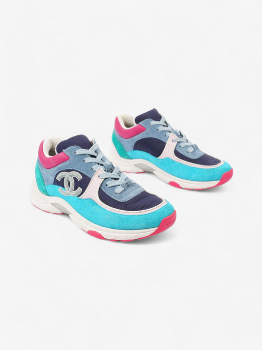 Chanel CC Logo Sneakers Multicolour Suede EU 39 UK 6
