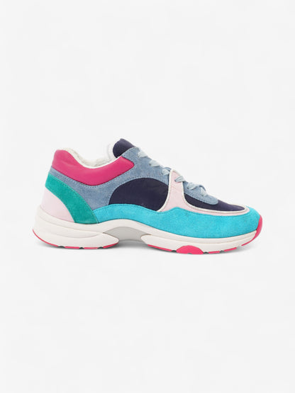 Chanel CC Logo Sneakers Multicolour Suede EU 39 UK 6