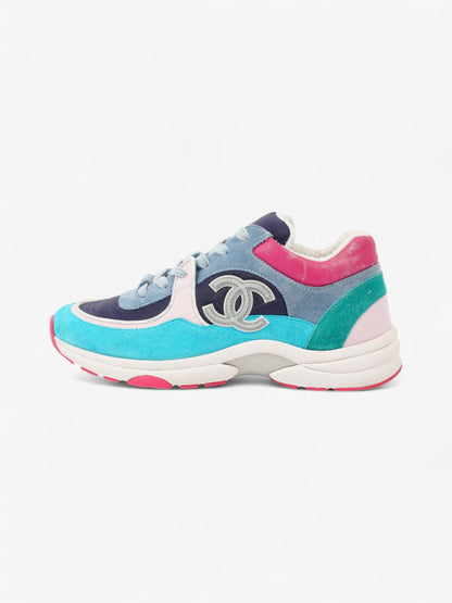 Chanel CC Logo Sneakers Multicolour Suede EU 39 UK 6