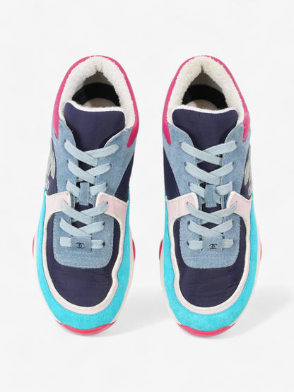 Chanel CC Logo Sneakers Multicolour Suede EU 39 UK 6