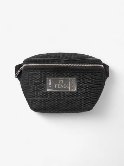 Fendi Roma Belt Bag Black Mesh