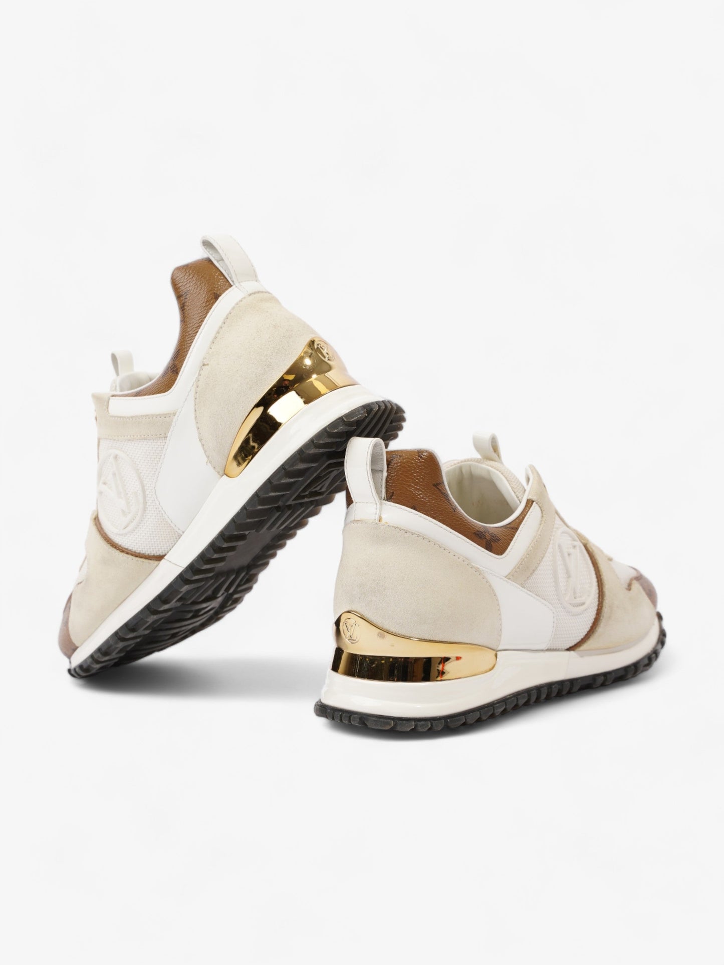 Louis Vuitton Run Away Sneakers  White / Monogram Mesh EU 37 UK 4
