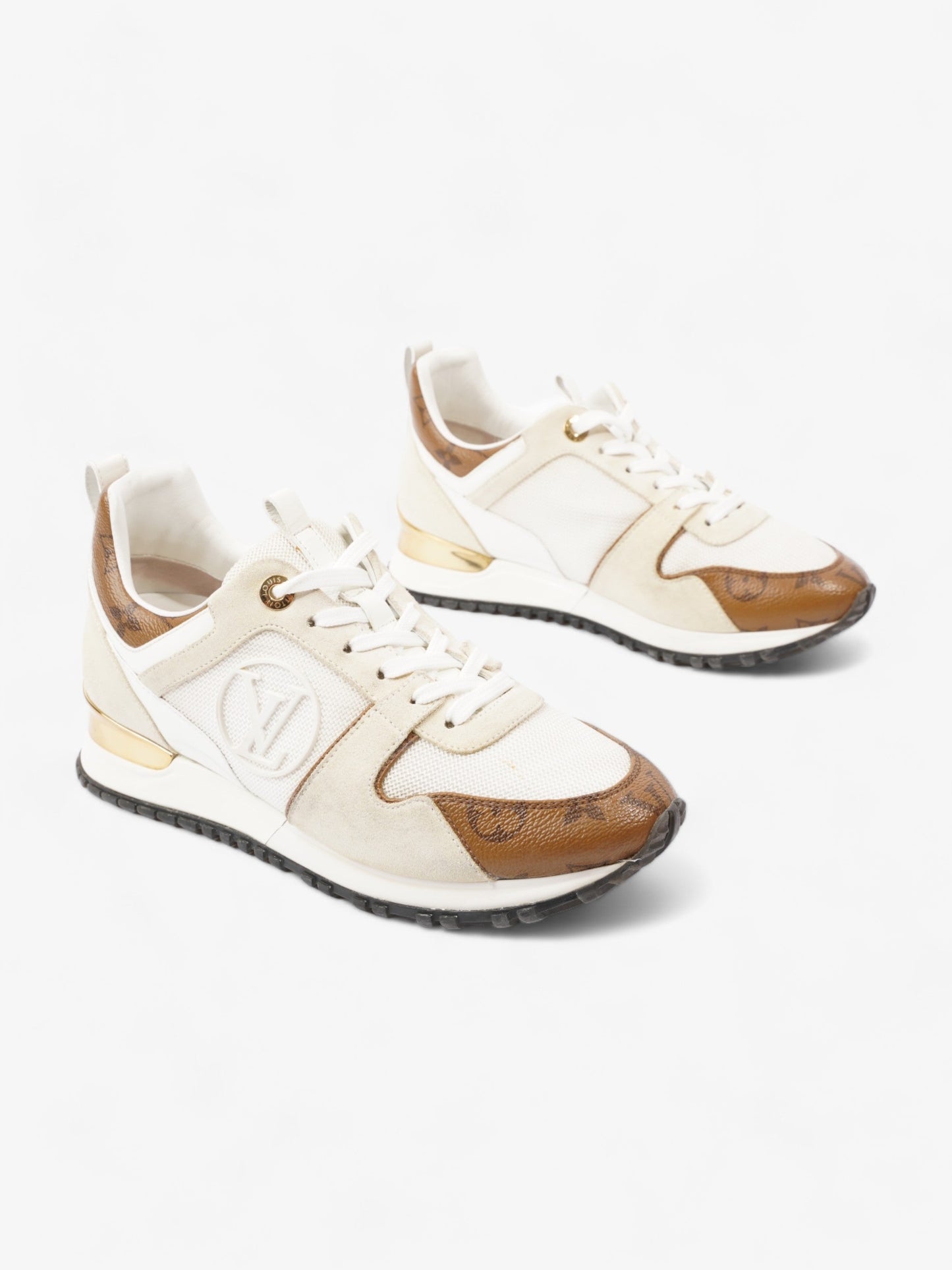 Louis Vuitton Run Away Sneakers  White / Monogram Mesh EU 37 UK 4