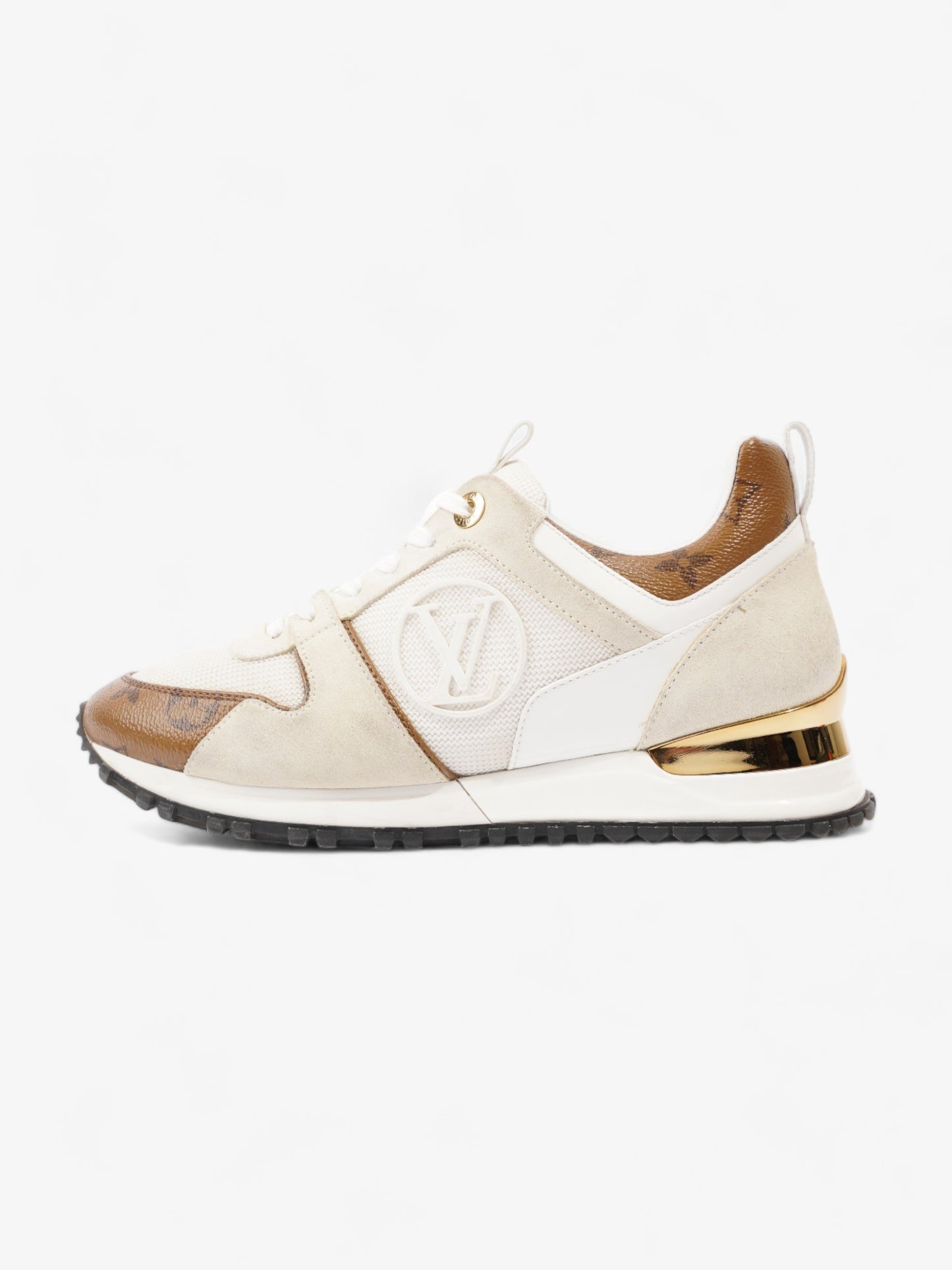 Louis Vuitton Run Away Sneakers  White / Monogram Mesh EU 37 UK 4
