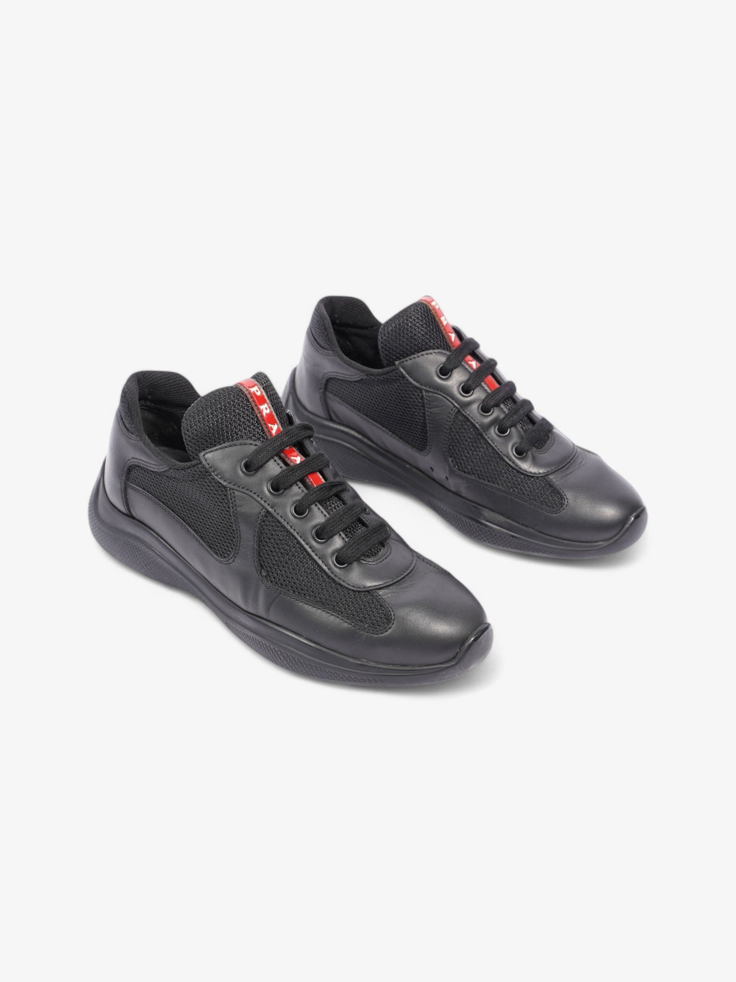 Prada America Cup Black / Red Leather EU 38 UK 5