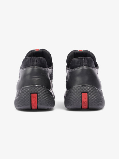 Prada America Cup Black / Red Leather EU 38 UK 5