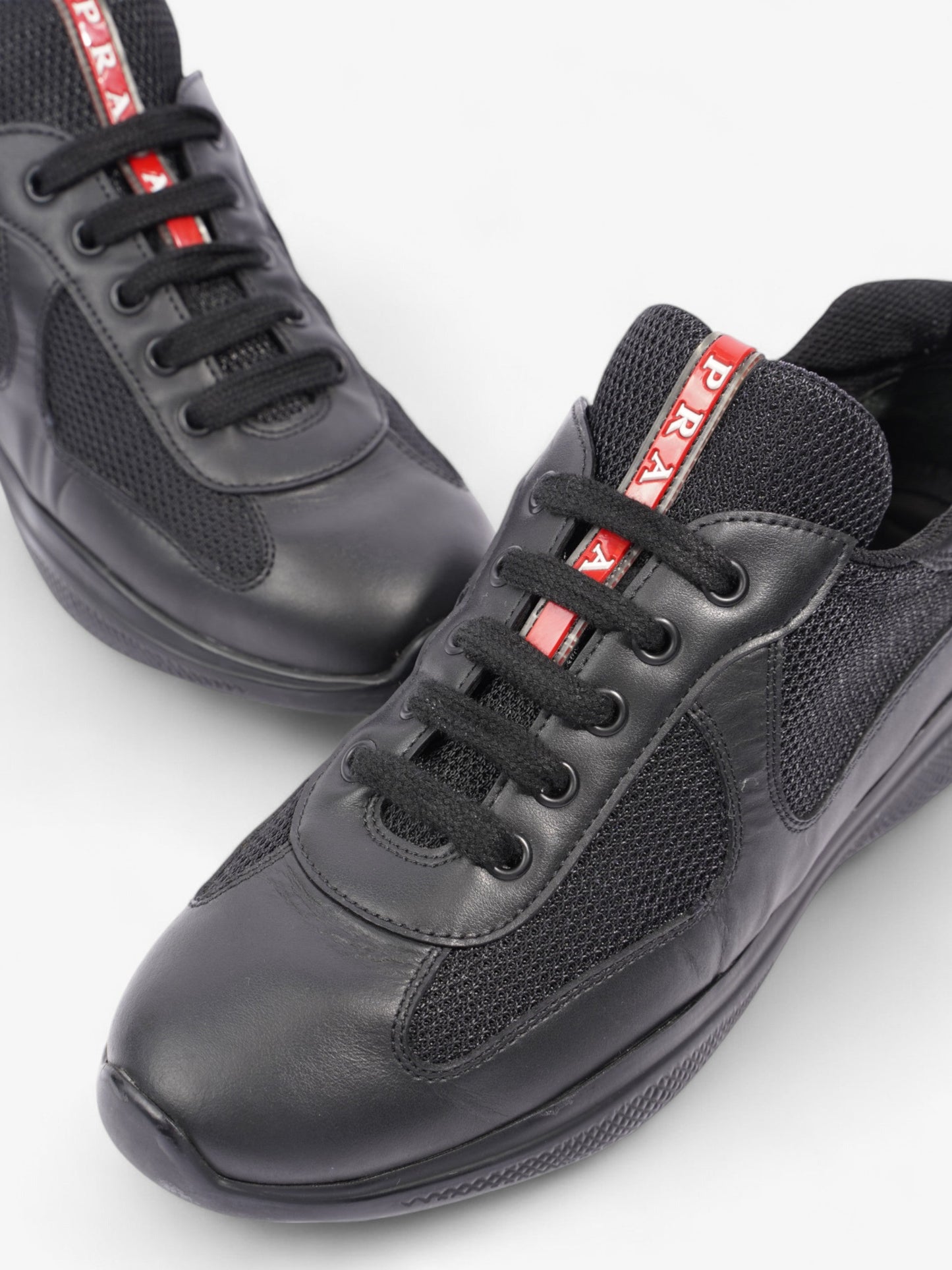 Prada America Cup Black / Red Leather EU 38 UK 5