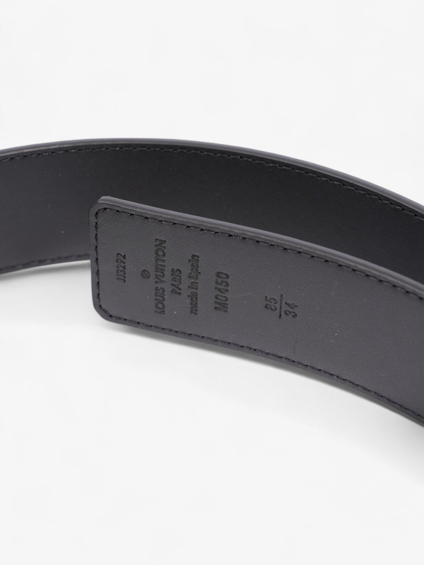 Louis Vuitton LV Initials Reversible Belt Monogram Eclipse / Black Leather 85cm / 34"