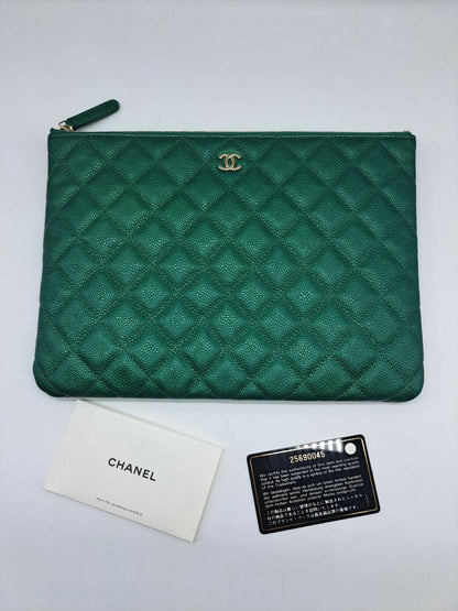Chanel Quilted Caviar Case