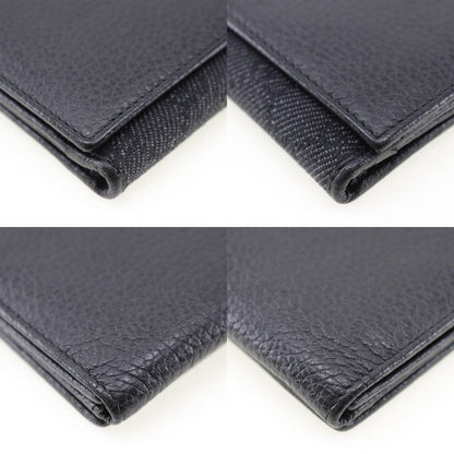Gucci 143391 GG Canvas Leather Long Wallet