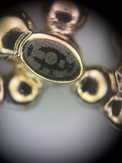 Chanel B19K Rhinestone English Word ‘CHANEL’ Brooch
