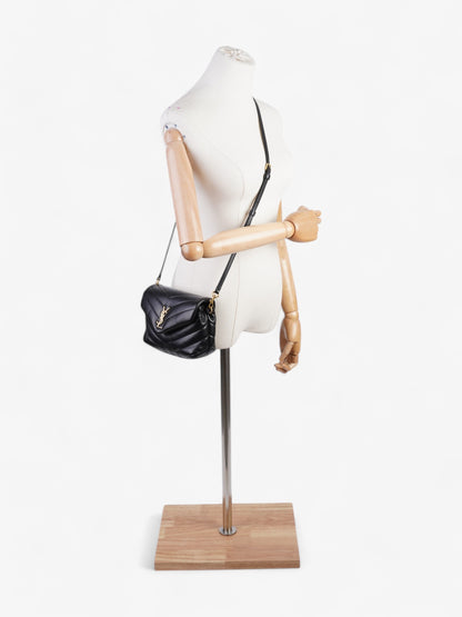 Saint Laurent Lou Lou Black Lambskin Leather Toy