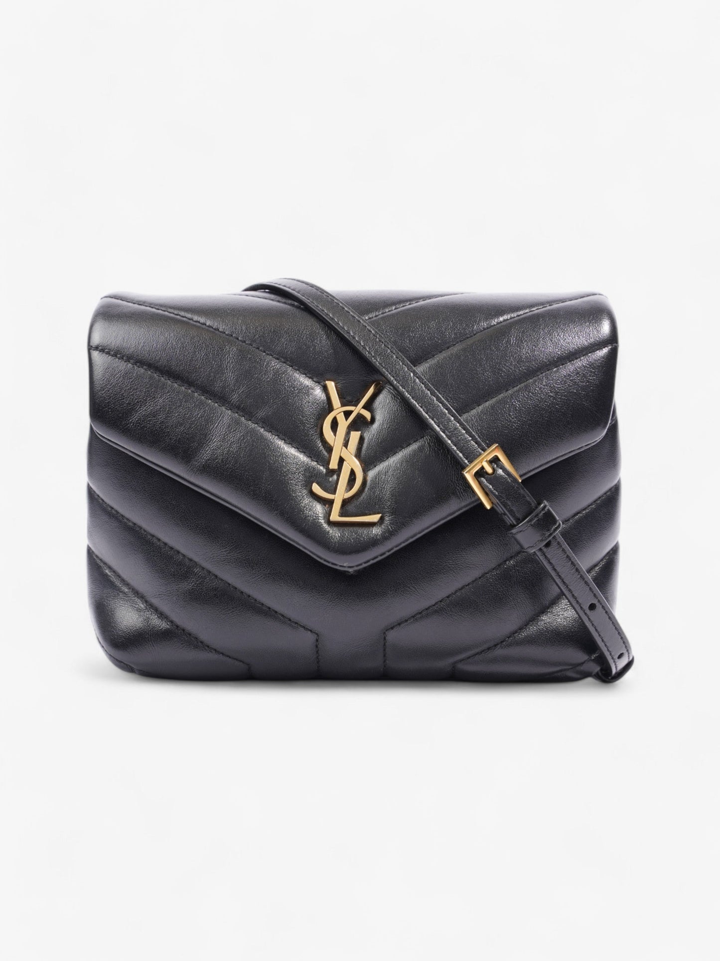 Saint Laurent Lou Lou Black Lambskin Leather Toy