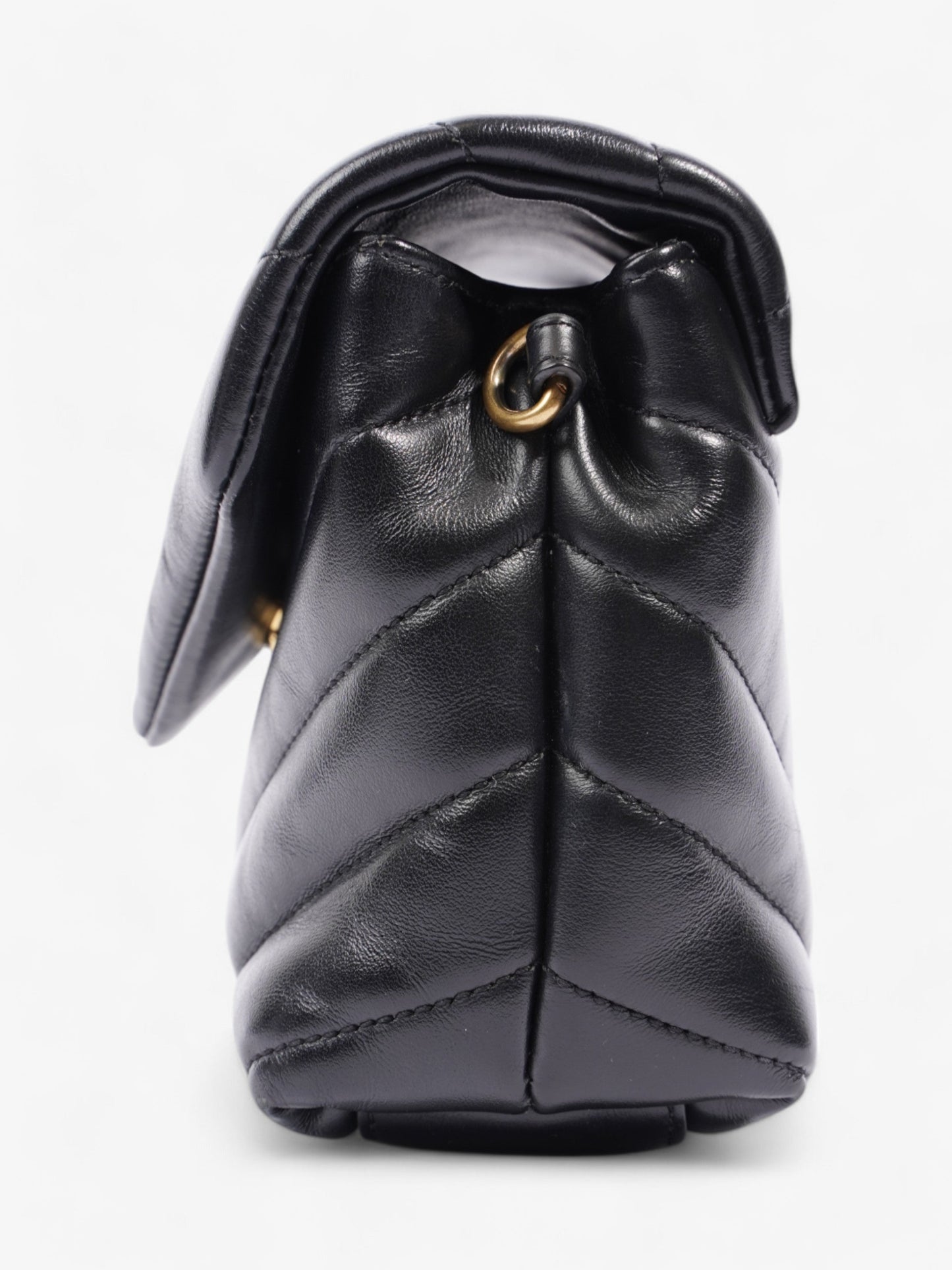 Saint Laurent Lou Lou Black Lambskin Leather Toy