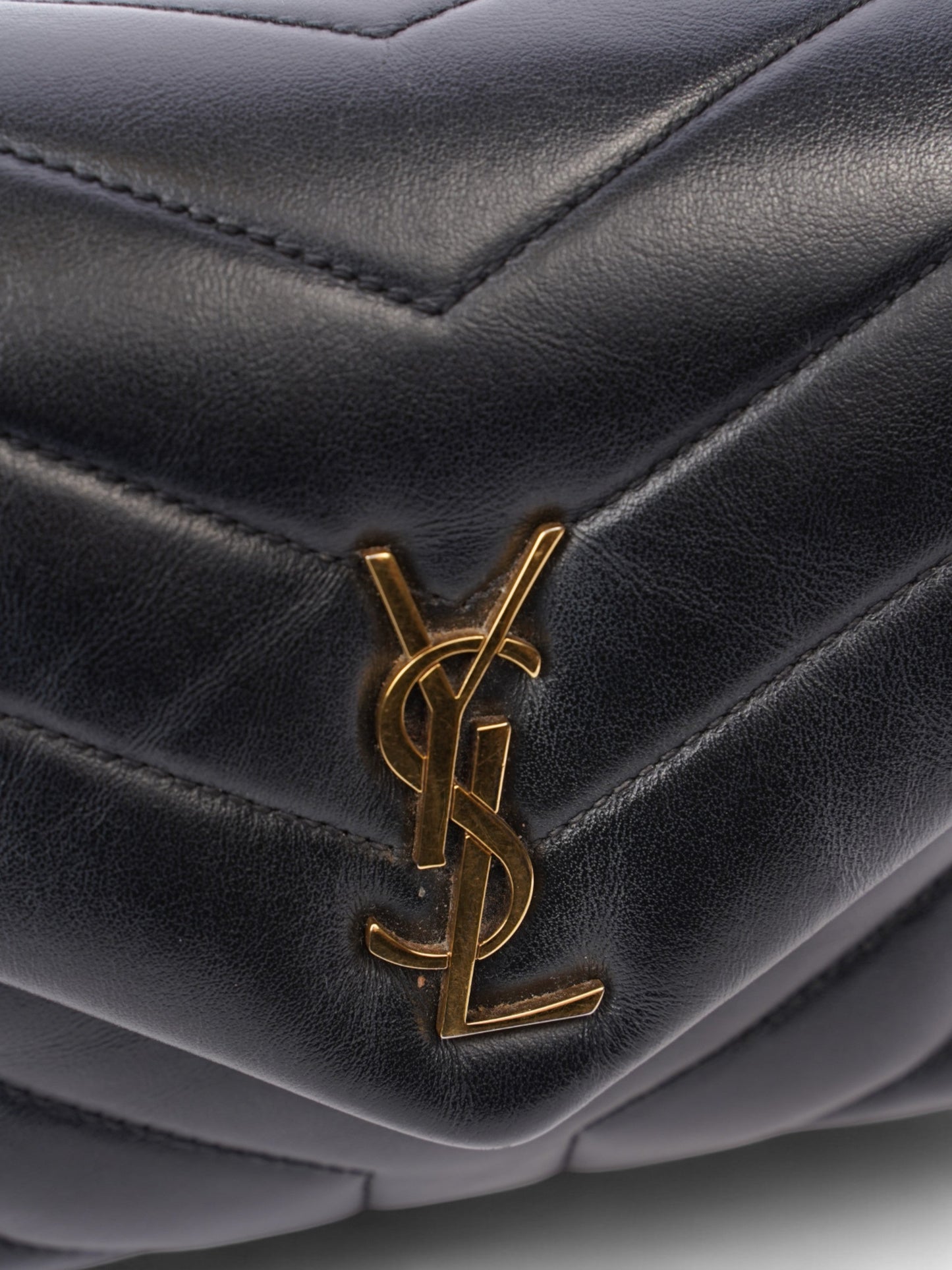 Saint Laurent Lou Lou Black Lambskin Leather Toy