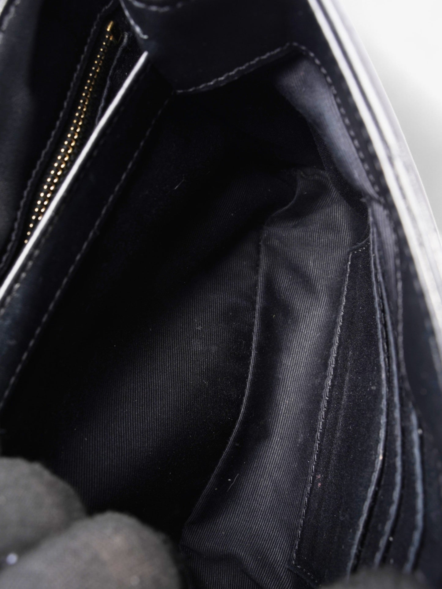 Saint Laurent Lou Lou Black Lambskin Leather Toy