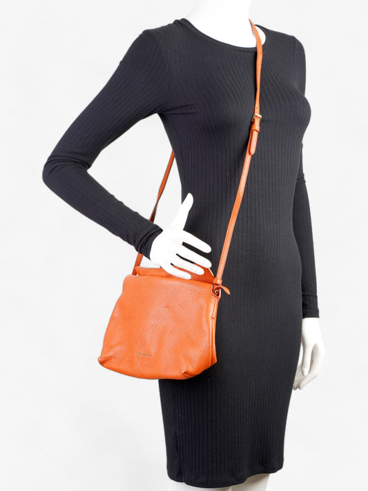 Burberry Clutch Orange Leather
