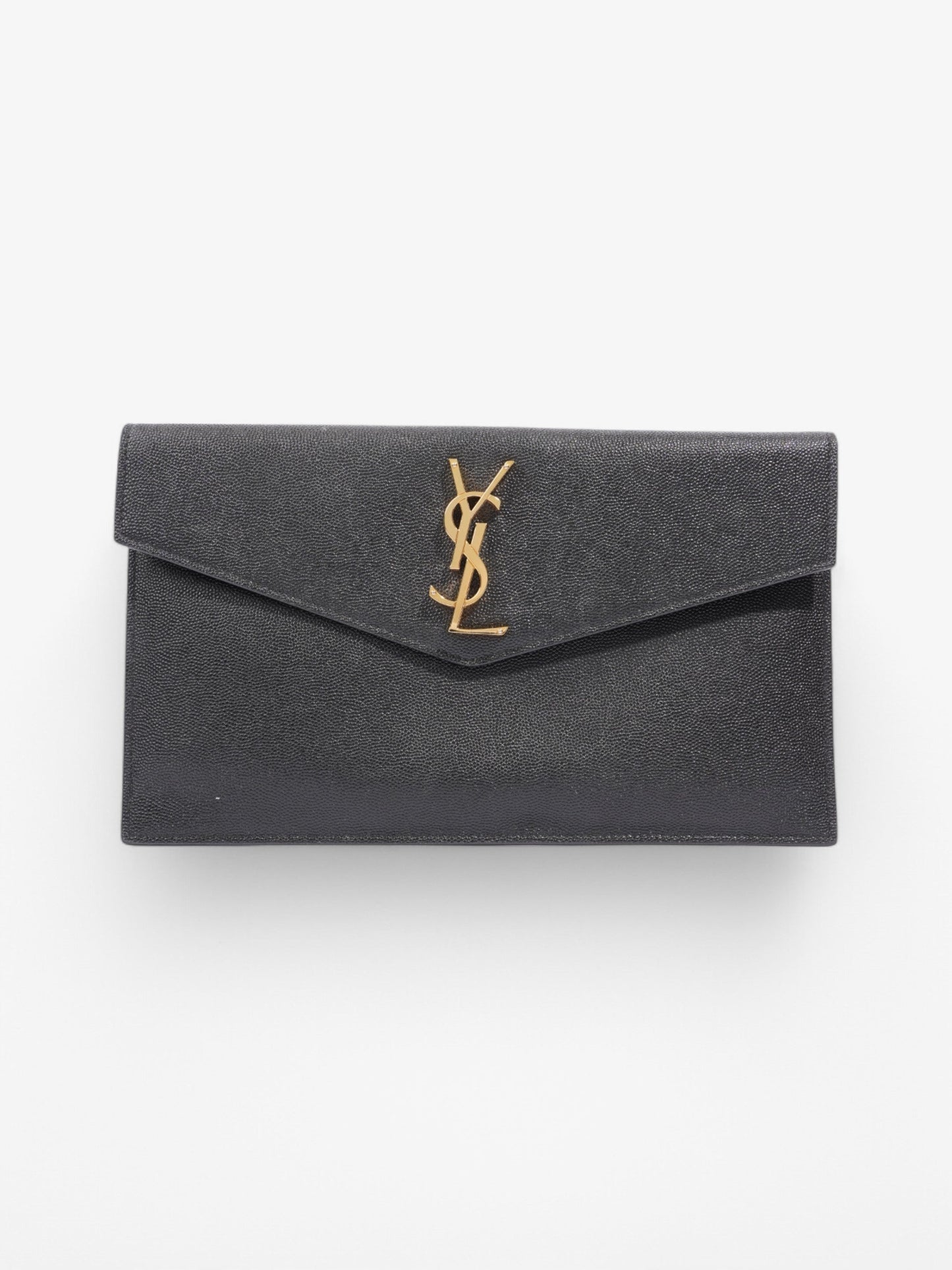 Saint Laurent Uptown Pouch Black Calfskin Leather