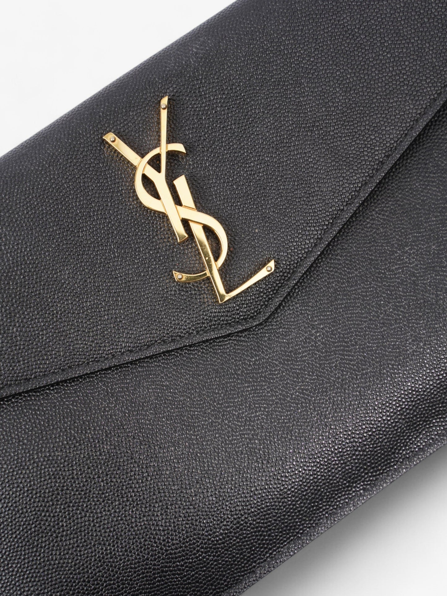 Saint Laurent Uptown Pouch Black Calfskin Leather