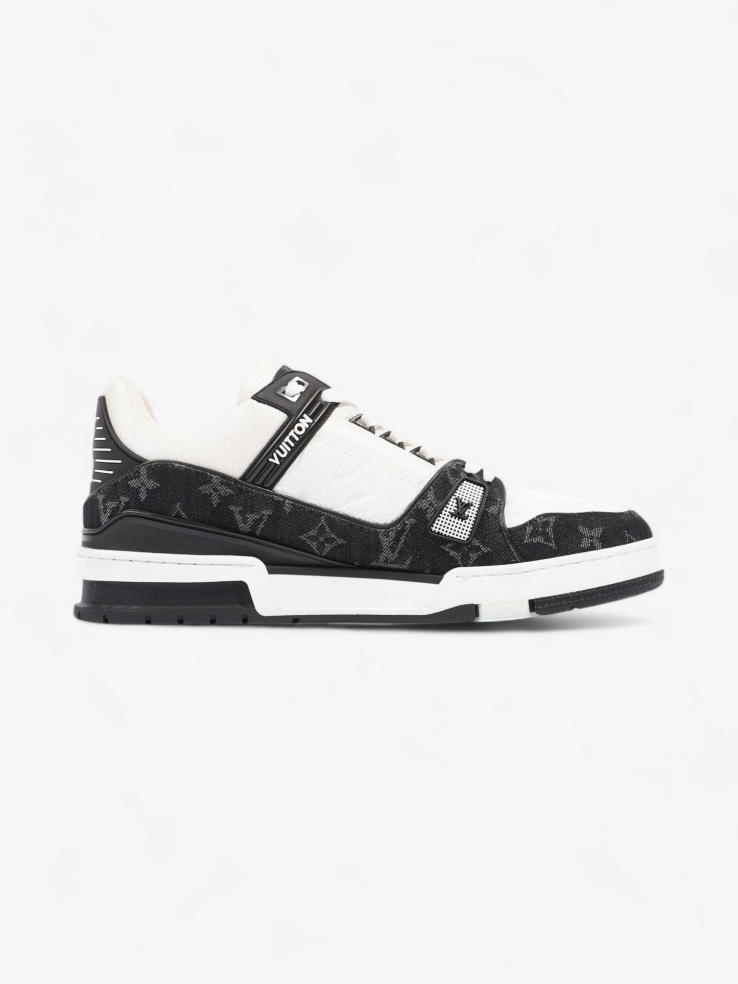 Louis Vuitton LV Sneakers White / Black Leather EU 43.5 UK 9.5