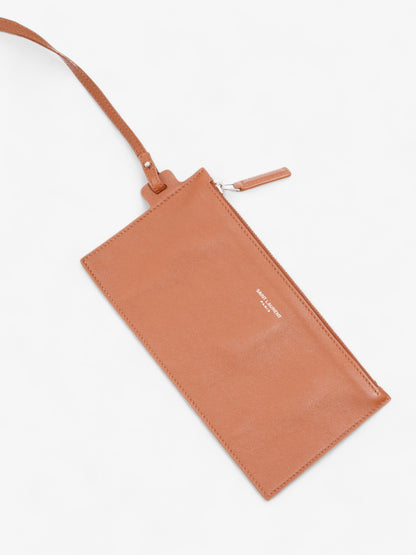 Saint Laurent Rive Gauche Tote White / Brown / Black Cotton