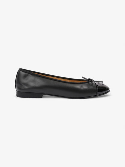 Chanel Ballet Flats Black Leather EU 38.5 UK 5.5