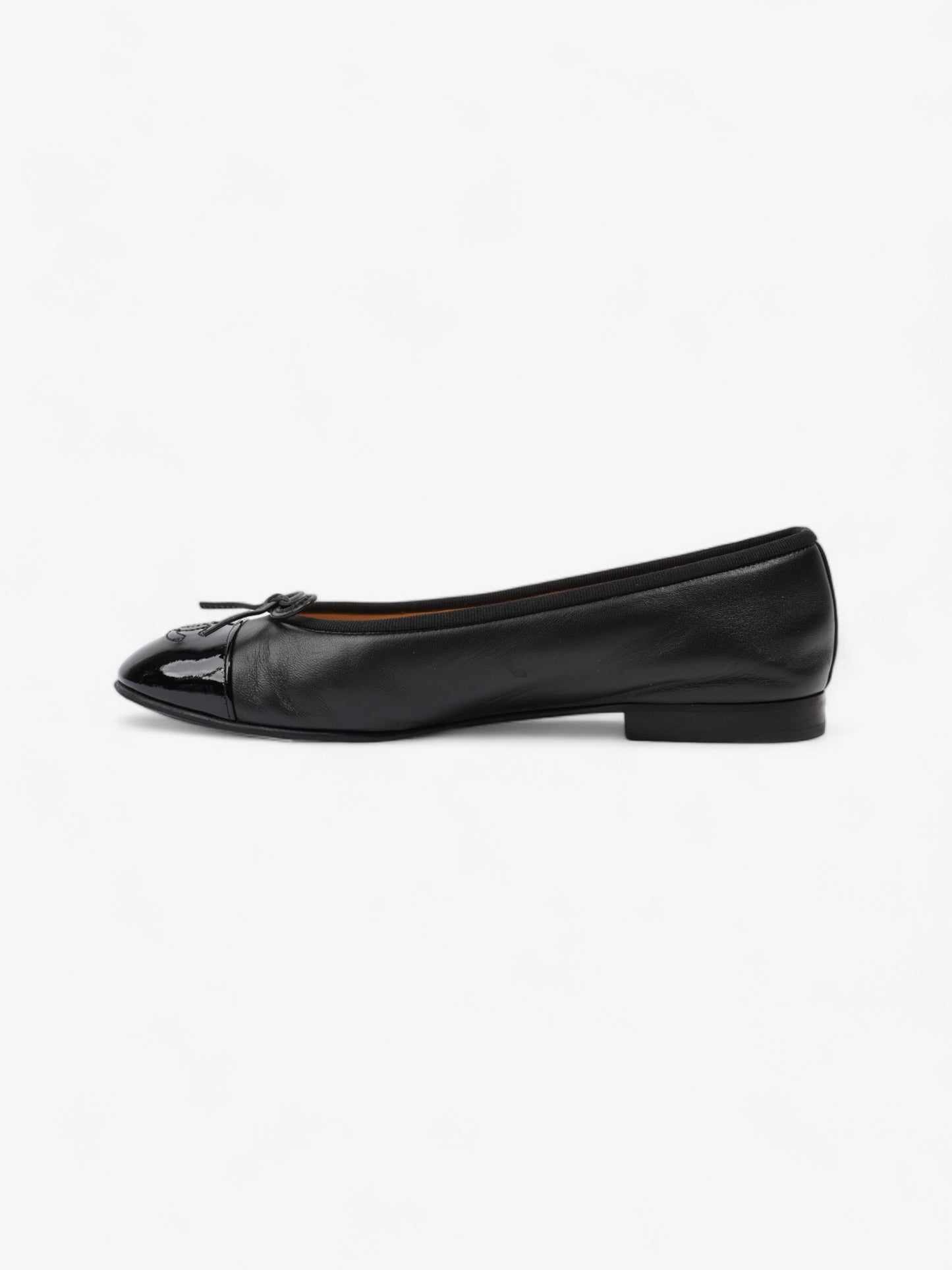 Chanel Ballet Flats Black Leather EU 38.5 UK 5.5