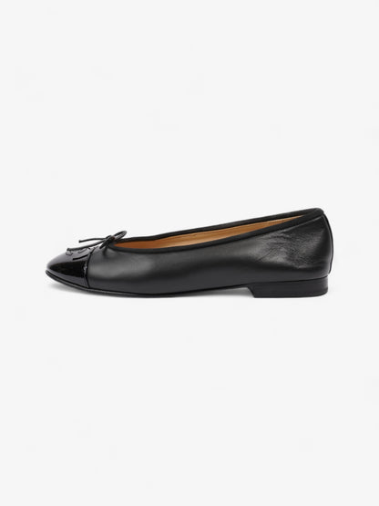 Chanel Ballet Flats Black Leather EU 38.5 UK 5.5