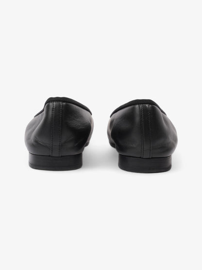Chanel Ballet Flats Black Leather EU 38.5 UK 5.5