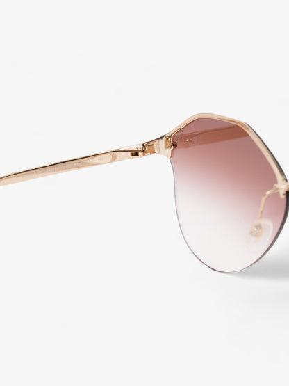 Prada Catwalk Sunglasses Rose Gold / Pale Blue Base Metal 140mm